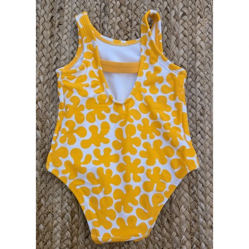 Marimekko x Target Baby Girls Size 18‎ Months One Piece Swimsuit Yellow Summer